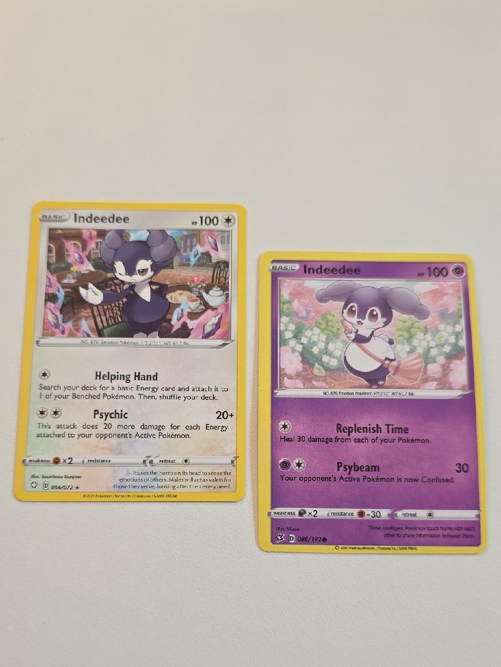 Pokemon Indeedee Trading Cards